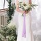 Pretty Jolly Pink Purple Chiffon Ribbon for Gift Wrapping 4 Rolls 2 Inch x 5Yd Silk Ribbons Handmade Fringe Fabric Ribbon for Flower Bouquet,Wedding Invitations,DIY Crafts and Hair Bows